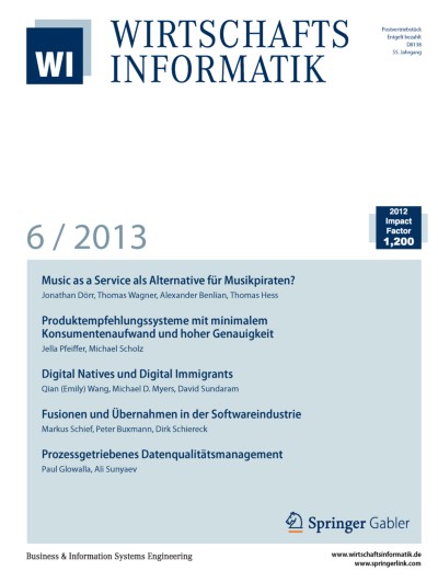 WIRTSCHAFTSINFORMATIK 6/2013