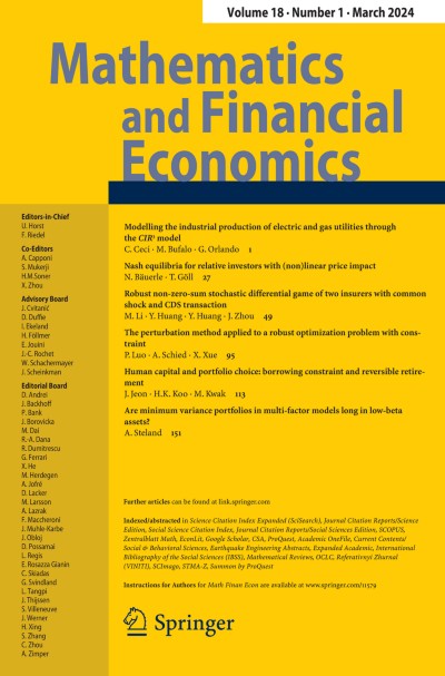 Mathematics and Financial Economics 1/2024