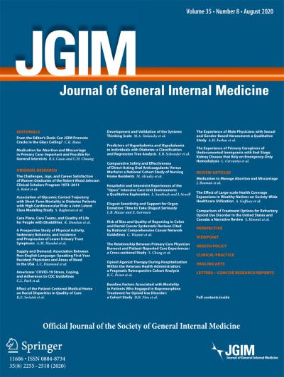 Link zu Zeitschrift Journal of General Internal Medicine