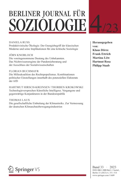 Berliner Journal für Soziologie 4/2023