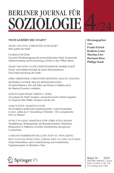 Berliner Journal für Soziologie 4/2024
