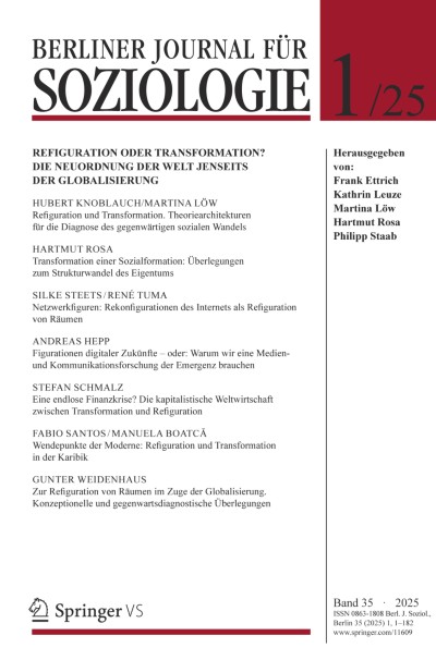 Berliner Journal für Soziologie 1/2025