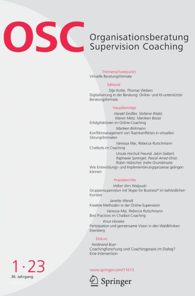 Organisationsberatung, Supervision, Coaching 1/2023
