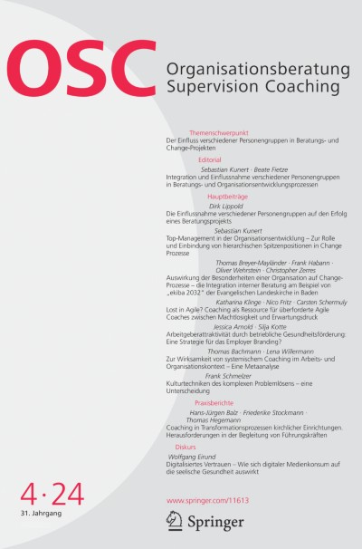Organisationsberatung, Supervision, Coaching 4/2024