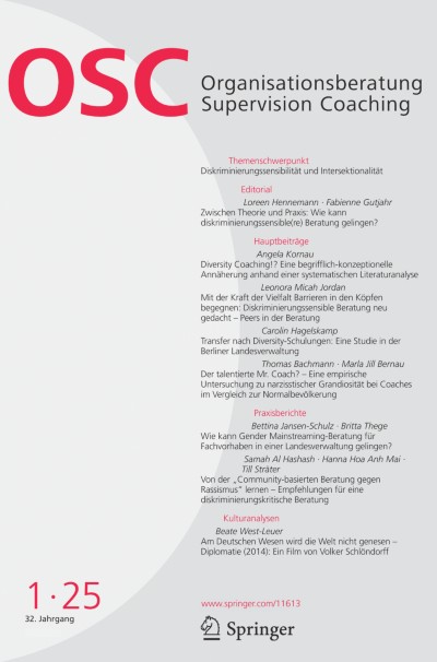 Organisationsberatung, Supervision, Coaching 1/2025