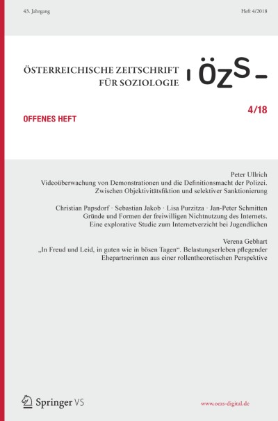 Österreichische Zeitschrift für Soziologie 4/2018