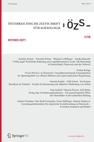 Österreichische Zeitschrift für Soziologie 1/2019