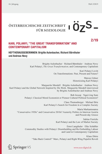 Österreichische Zeitschrift für Soziologie 2/2019