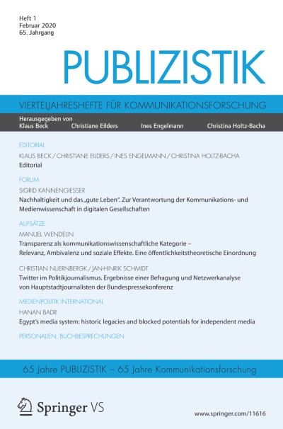 Publizistik 1/2020