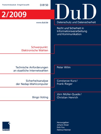 Datenschutz und Datensicherheit - DuD 4/2009
