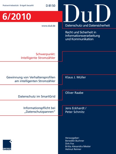 Datenschutz und Datensicherheit - DuD 6/2010