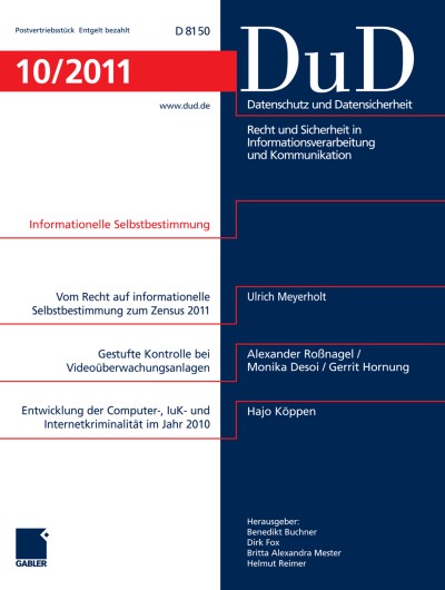 Datenschutz und Datensicherheit - DuD 11/2011