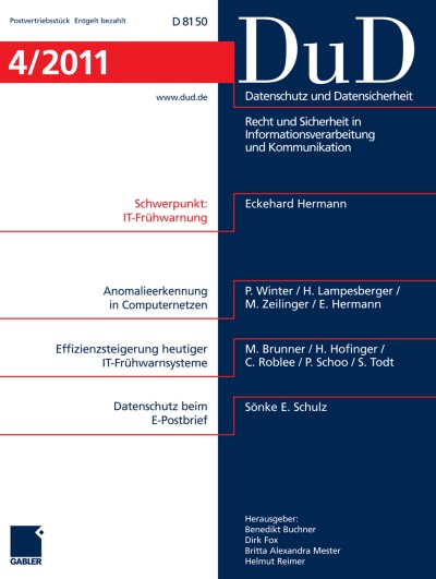 Datenschutz und Datensicherheit - DuD 4/2011