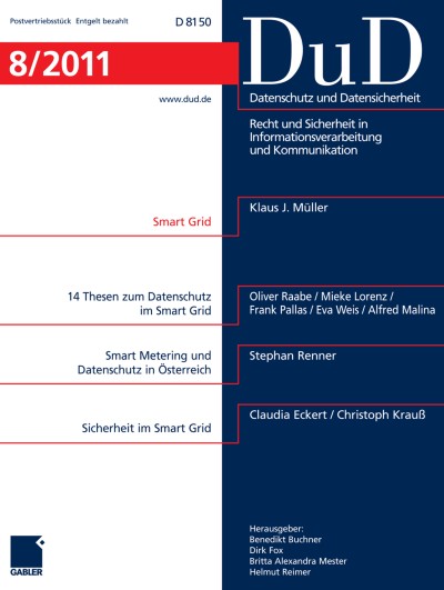 Datenschutz und Datensicherheit - DuD 8/2011