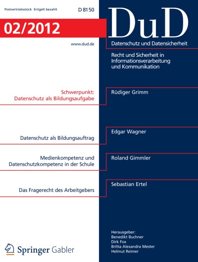 Datenschutz und Datensicherheit - DuD 2/2012
