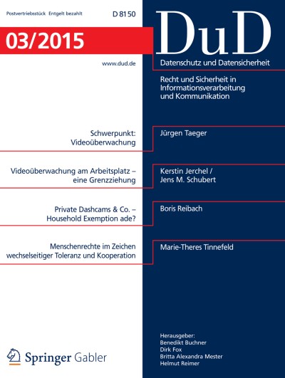 Datenschutz und Datensicherheit - DuD 3/2015