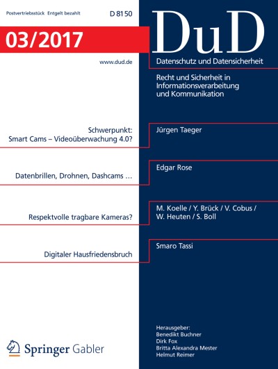 Datenschutz und Datensicherheit - DuD 3/2017