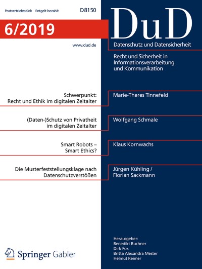 Datenschutz und Datensicherheit - DuD 6/2019