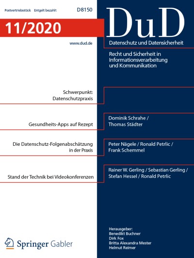 Datenschutz und Datensicherheit - DuD 11/2020