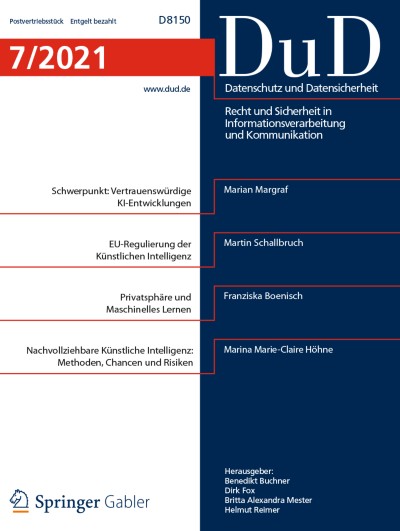 Datenschutz und Datensicherheit - DuD 7/2021