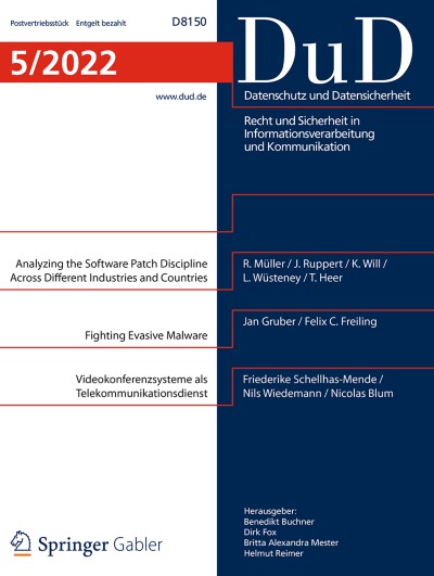 Datenschutz und Datensicherheit - DuD 5/2022