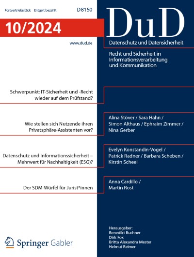 Datenschutz und Datensicherheit - DuD 10/2024