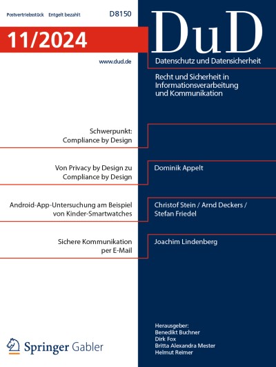 Datenschutz und Datensicherheit - DuD 11/2024