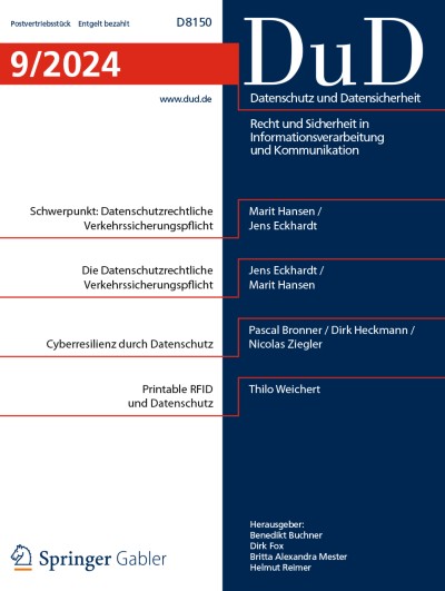 Datenschutz und Datensicherheit - DuD 9/2024