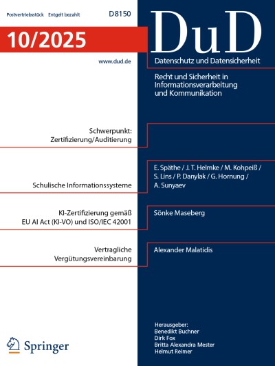 Datenschutz und Datensicherheit - DuD 10/2025