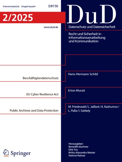 Datenschutz und Datensicherheit - DuD 2/2025