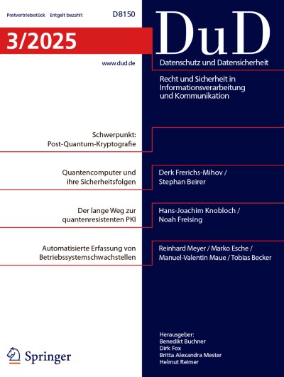 Datenschutz und Datensicherheit - DuD 3/2025