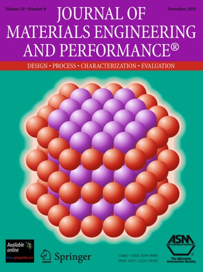 Journal of Materials Engineering and Performance 8/2010