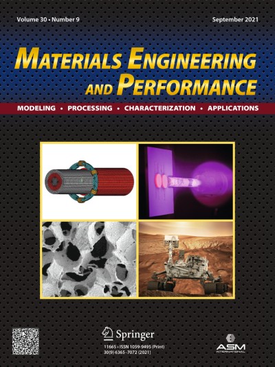 Journal of Materials Engineering and Performance 9/2021