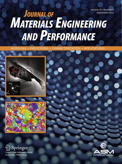 Journal of Materials Engineering and Performance 9/2022