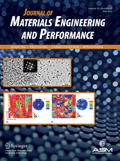 Journal of Materials Engineering and Performance 10/2023