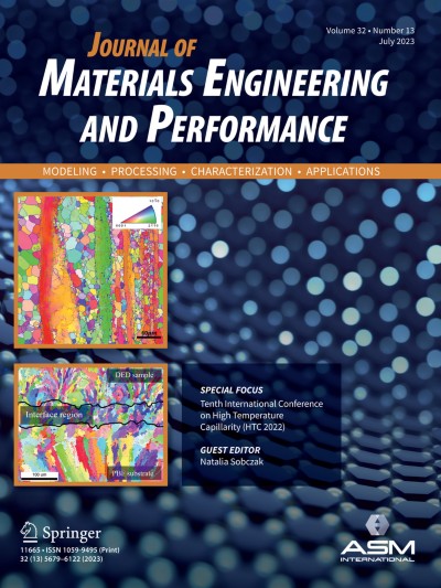 Journal of Materials Engineering and Performance 13/2023