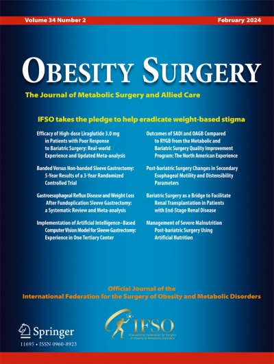 Link to Journal Obesity Surgery