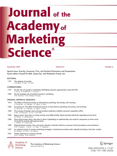Journal of the Academy of Marketing Science 6/2023
