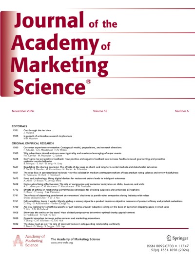 Journal of the Academy of Marketing Science 6/2024