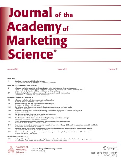 Journal of the Academy of Marketing Science 1/2025