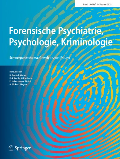 Forensische Psychiatrie, Psychologie, Kriminologie 1/2025