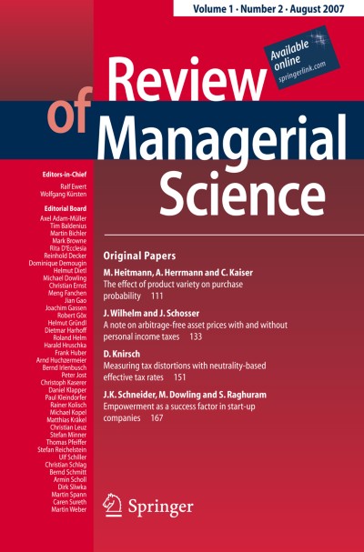 Review of Managerial Science 2/2007