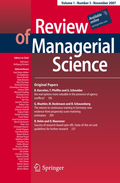 Review of Managerial Science 3/2007