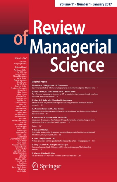 Review of Managerial Science 1/2017