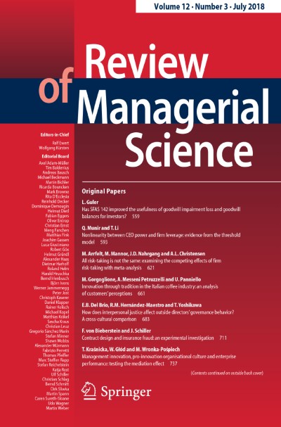Review of Managerial Science 3/2018