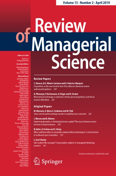 Review of Managerial Science 2/2019