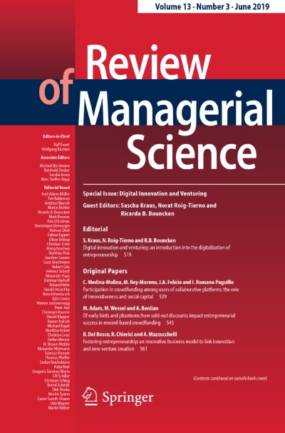Review of Managerial Science 3/2019