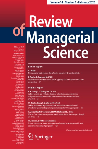 Review of Managerial Science 1/2020
