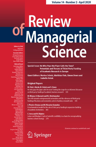 Review of Managerial Science 2/2020