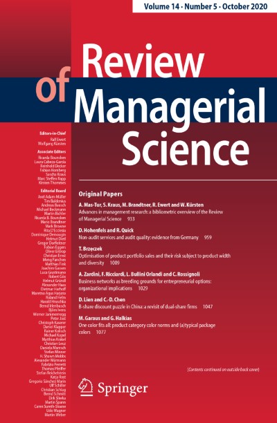 Review of Managerial Science 5/2020